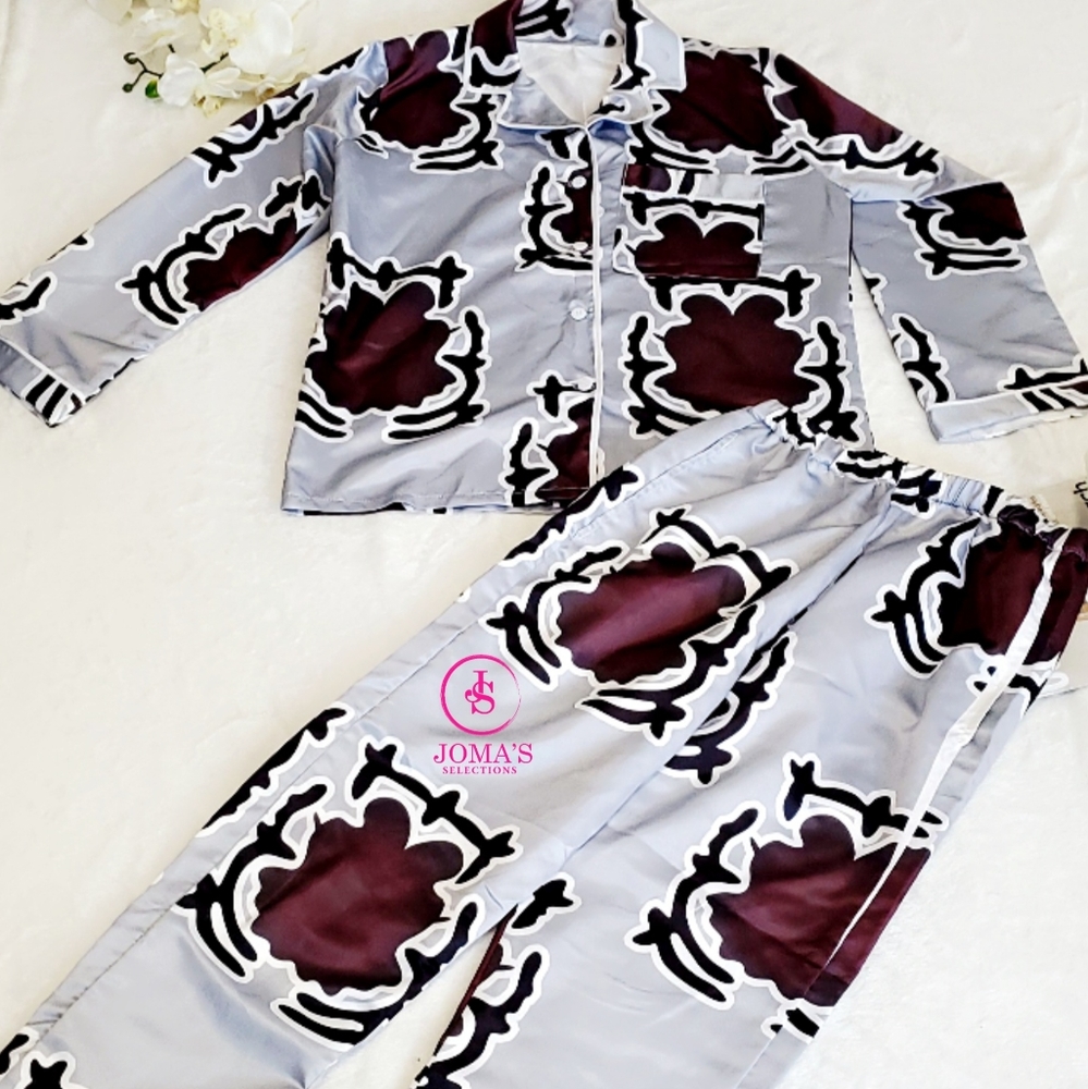 African print pajamas pants set